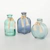 imageSullivans Glass Vase Blue Beach Coastal Dcor Bud Vases Set of 3 Fake Flower Vases for Beach House Home Dcor Shades of Sea Blue Vase Set Coffee Table Dcor Shelf Mantel Decorations