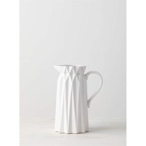 imageSullivans Ceramic Origami Glossy White Decorative Ceramic Pitcher CM2865