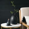 imageSullivans Black Matte Vase Ceramic Flower Vase Modern Home Decor Vases for Flowers Kitchen Living Room and Office DecorBlack
