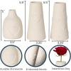 imageSullivans Vase Ceramic Vase Set of 3 White Heart Vases Valentines Day Romantic Rustic Farmhouse Neutral Home Dcor for Fake Plants Coffee Table Decor Tabletop Shelf Fireplace Mantel Decoration