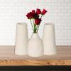 imageSullivans Vase Ceramic Vase Set of 3 White Heart Vases Valentines Day Romantic Rustic Farmhouse Neutral Home Dcor for Fake Plants Coffee Table Decor Tabletop Shelf Fireplace Mantel Decoration