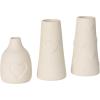 imageSullivans Vase Ceramic Vase Set of 3 White Heart Vases Valentines Day Romantic Rustic Farmhouse Neutral Home Dcor for Fake Plants Coffee Table Decor Tabletop Shelf Fireplace Mantel Decoration