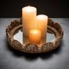 imageSullivans Decorative Trays Mirrored Woven Table Tray Set of 2 Natural Rustic Tray for Candle Appetizer Trinket Entry Way Tabletop Shelf Home Dcor Coffee Table Dcor Storage Decorations