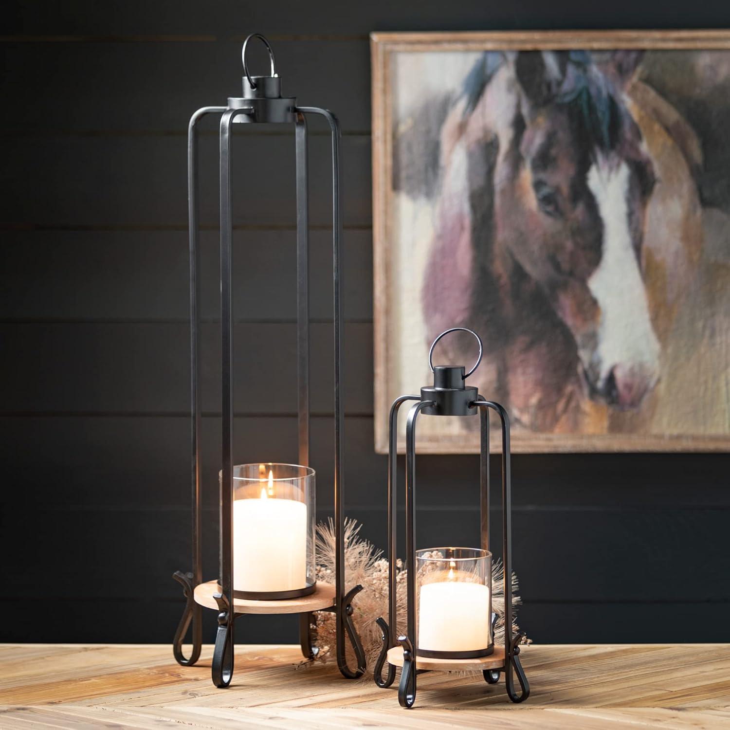 imageSullivans 3125quot Majestic Palatial Lanterns  Set of 2 Multicolor Decorative Candle Holders Mantle and Tabletop Dcor