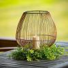 imageSullivans Reed Basket Candleholder Set of 2 Candle Holders Lantern Candle Holders Living Room Bedroom Office Decor