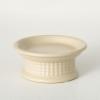 imageSullivans Large Candle Pedestal Tray Ceramic Cream Candle Holder Perfect for Home Decor