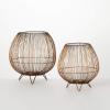 imageSullivans Reed Basket Candleholder Set of 2 Candle Holders Lantern Candle Holders Living Room Bedroom Office Decor
