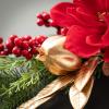 imageSullivans 19quot Red Magnolia Pomegranate Spray Greenery Flower Plant Dcor for Bouquet Vase Filler Christmas Home Decoration for Mantels Doorways and Windows