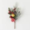imageSullivans 16quot Shiny Ball Frosted Pine Pick Greenery Flower Plant Dcor for Bouquet Vase Filler Christmas Home Decoration for Mantels Doorways and Windows