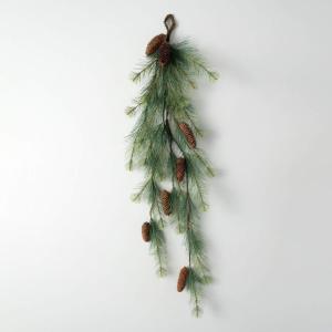 imageSullivans 19quot Wispy Bleached Pine Swag Christmas Decor Artificial Greenery Perfect for Fireplace Mantels Dining and Living Rooms