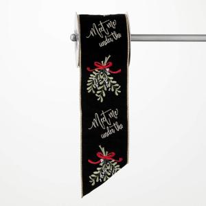 image15L Sullivans Black ampamp Gold Mistletoe Ribbon Multicolored