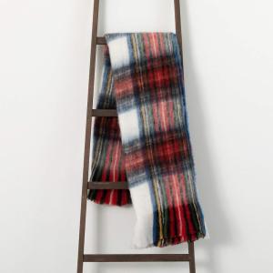 imageSullivans Red ampamp Black Soft Plaid Throw Blanket Lightweight Cotton Couch Blanket Farmhouse Warm Woven Light Weight Throw for Spring Summer Fall