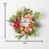 imageSullivans 145 Inch Mixed Floral Accent Ring Spring and Summer Artificial Wreath Everyday Candle Rings Mini Door Wreaths Indoor ampamp Outdoor Wreaths Door Entryway Porch Dcor