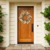 imageSullivans 22 Inch Leaf Foliage Wreath Spring and Summer Artificial Wreath Everyday Wreath Front Door Wreaths Indoor ampamp Outdoor Wreaths Door Entryway Porch DcorLeaf  Flower