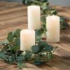 imageSullivans 6 ft Eucalyptus Leafy Green Garland Artificial Greenery Decor for All Seasons Perfect for Weddings Fireplace Mantels Dining and Living RoomsEucalyptus Leafy