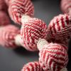 imageSullivans 64Foot Red ampamp White Striped Herringbone Ball Garland Artificial Greenery Seasonal Holiday Decor Perfect for Weddings Fireplace Mantels Dining and Living Room