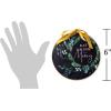 imageSullivans 6quot Black Botanical Christmas Disc Ornaments  Set of 3  Home for The Holidays  Christmas Tree Ornaments  Black Ornaments  Black Floral Christmas Decor