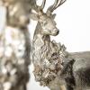 imageSullivans Champagne Rustic Deer Figurine Winter Statues Set of 2 Home Decor for Living Room Bookshelf Shelf Decor Accents Figurines for Office Table or Desk