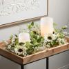 imageSullivans Greenery Garland Sunflower ampamp Wispy Berry Spring Garland for Indoor 66quot White Flower Faux LifeLike Flower Garlands for Mantle Decor Living Room Home ampamp Office Fireplace Decorations