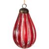 imageSullivans Striped Finial Ornament  Set of 3  Home for The Holidays  Christmas Tree Ornaments  Red Christmas Ornaments  Vintage Glass