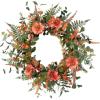 imageSullivans 22 Inch Leaf Foliage Wreath Spring and Summer Artificial Wreath Everyday Wreath Front Door Wreaths Indoor ampamp Outdoor Wreaths Door Entryway Porch DcorDahlia and Berry