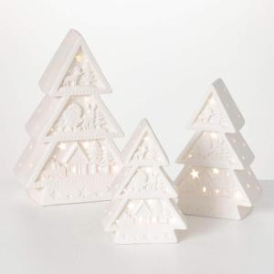 imageSullivans Lighted Christmas Tree Set of 3 Christmas Dcor Trees Holiday Decor Christmas Tabletop Trees Mantle Decor Christmas Decorations
