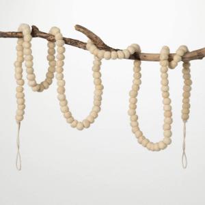 imageSullivans Natural Wool Ball Garland Mantel Decor Christmas Decor Christmas Garland Indoor Christmas Decor Garlands 70quot L
