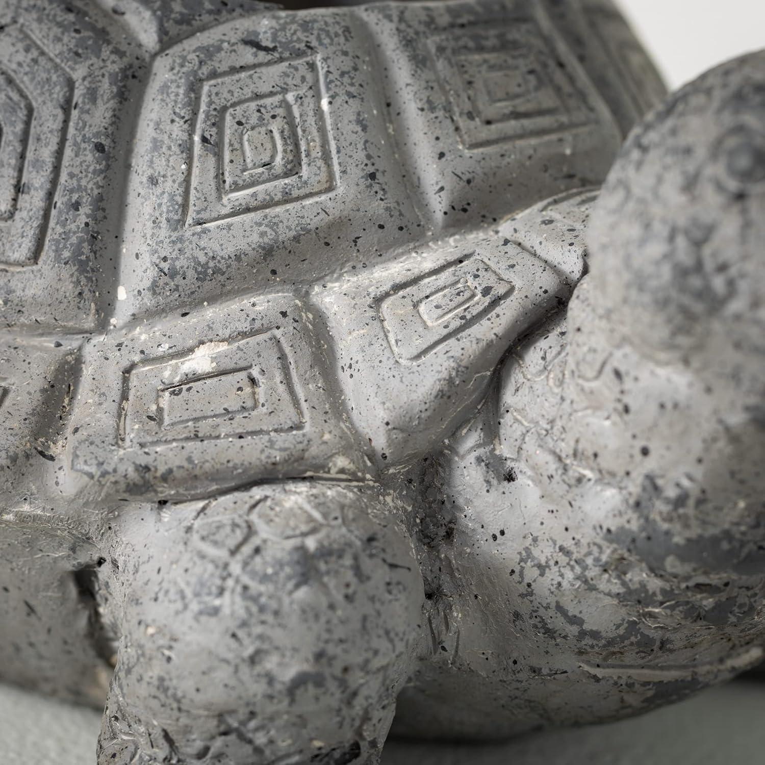 imageSullivans Charcoal Grey Tortoise Planter Animal Garden Pot Statue Outdoor Indoor Yard Decor for Flowers and Succulent for Home Office Desktop Decoration6H