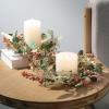 imageSullivans 135 Inch Rust Flower Eucalyptus Ring Spring and Summer Artificial Wreath Everyday Candle Rings Mini Door Wreaths Indoor ampamp Outdoor Wreaths Door Entryway Porch Dcor