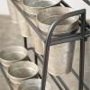 imageSullivans Bucket Floral Pick Display Metal Vases Wholesale Showcase for Plants Indoor and Outdoor Planters Garden Decor Porch and Patio Decor Spring Decor
