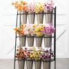 imageSullivans Bucket Floral Pick Display Metal Vases Wholesale Showcase for Plants Indoor and Outdoor Planters Garden Decor Porch and Patio Decor Spring Decor