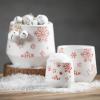 imageSullivans Christmas Snowflake Holiday Planter Trio Christmas Decorations Christmas Decor Holiday Decor Red 3 inches Tall