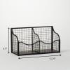 imageSullivans Home Office and School Mesh Black Iron Wall Storage Organizer MET1728