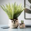 imageSullivans Kitschy Brown Owl Planter  Set of 2 Indoor Planter Pot Kitchen Living Room and Office Home Dcor