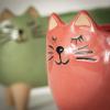 imageSullivans PurrFact Cat Planter Pair Faux Flower Pots Decorative Home Accessories Kitchen ampamp Office Dcor Tabletop and Entryway Dcor