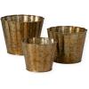 imageSullivans Bronze Metal Bucket Planter Set of 3