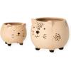 imageSullivans Kitschy Cat Planter  Set of 2 Indoor Planter Pot Kitchen Living Room and Office Home Dcor