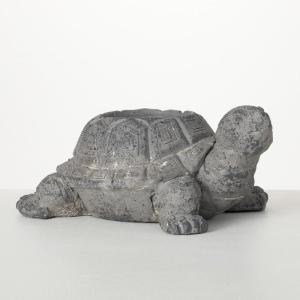 imageSullivans Charcoal Grey Tortoise Planter Animal Garden Pot Statue Outdoor Indoor Yard Decor for Flowers and Succulent for Home Office Desktop Decoration6H
