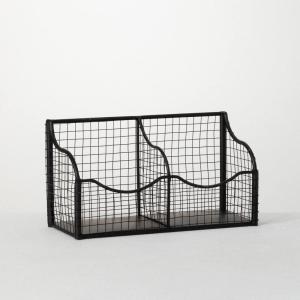 imageSullivans Home Office and School Mesh Black Iron Wall Storage Organizer MET1728