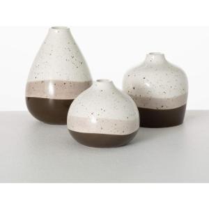 imageSullivans Vase Strata Mini Flower Vase Set of 3 Trio Multicolor No Drainage Bud Vase Perfect for Fake Flower Greenery Stems Home Dcor for Living Room Office Shelf Mantel Centerpiece Decorations
