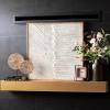imageSullivans Black Metal Framed Wood Desk Clock Black Cage Design with Wood Details Perfect for Modern Workspaces Bookshelf Decor in Home or Office