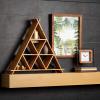 imageSullivans Black Metal Framed Wood Desk Clock Black Cage Design with Wood Details Perfect for Modern Workspaces Bookshelf Decor in Home or Office