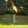 imageSullivans Copper Metal Crane Rain Gage Garden Stake Decorative Outdoor Lawn and Garden Accessories for Front and Backyard Spring Decor and Patio