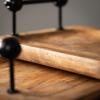imageSullivans Wooden Tray Set with Hammered Metal Handles Set of 2 Rustic Decorative Ottoman Serving Tray Coffee Table Tray Catchall Tray Countertop Storage Perfect for Home Office Kitchen Decor