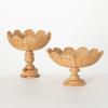 imageSullivans Decorative Trays Rattan Pedestal Trinket Tray Set of 2 Natural Rustic Tray for Candle Appetizer Fake Plant Entry Way Tabletop Shelf Home Dcor Coffee Table Dcor Storage Decorations