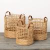 imageSullivans Open Weave Basket Set of 2 Natural Textural Weave Decorative Storage Basket Perfect for Blankets Organization Toys and Gifts