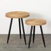 imageSullivans Wood ampamp Seagrass Table Set of 2 Round Side Tables for Sofa Couch Living Room Bedroom and Small Spaces
