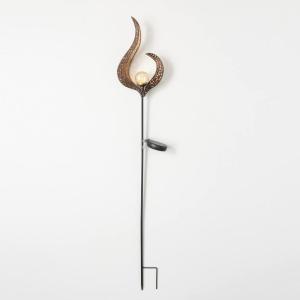 imageSullivans 445quot Copper Flame Ground Spike Solar Powered Light for Outside Garden Decorative Landscape Yard Stakes Outdoor Solar Light Yard Accessories