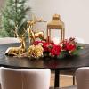 imageSullivans 18quot Metallic Gold Hydrangea Stem Greenery Flower Plant Dcor for Bouquet Vase Filler Christmas Home Decoration for Mantels Doorways and Windows