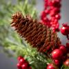 imageSullivans Cedar Berry Orb Artificial Fake Flower Lifelike Bouquet Centerpiece for Home Office Weddings and Gifts Decor